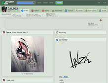 Tablet Screenshot of dj-linza.deviantart.com