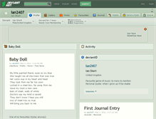 Tablet Screenshot of ian2407.deviantart.com