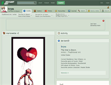 Tablet Screenshot of kryss.deviantart.com