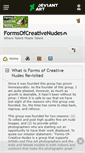 Mobile Screenshot of formsofcreativenudes.deviantart.com