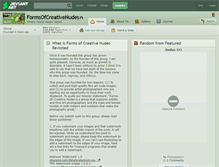 Tablet Screenshot of formsofcreativenudes.deviantart.com