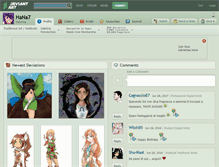 Tablet Screenshot of hana7.deviantart.com