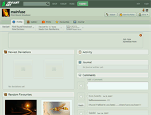 Tablet Screenshot of mainfuse.deviantart.com