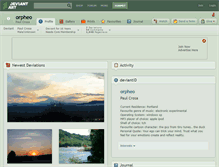 Tablet Screenshot of orpheo.deviantart.com