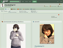 Tablet Screenshot of chocoboking123.deviantart.com