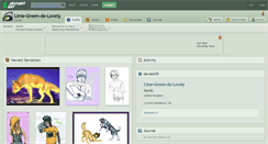 Desktop Screenshot of lime-green-de-lovely.deviantart.com