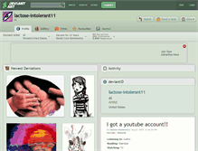 Tablet Screenshot of lactose-intolerant11.deviantart.com