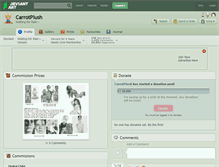 Tablet Screenshot of carrotplush.deviantart.com