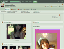 Tablet Screenshot of ladyluckmalice.deviantart.com