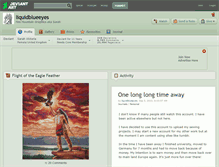 Tablet Screenshot of liquidblueeyes.deviantart.com
