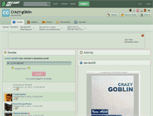 Tablet Screenshot of crazy-goblin.deviantart.com