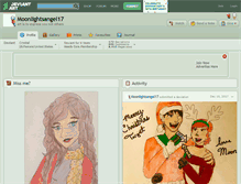 Tablet Screenshot of moonlightsangel17.deviantart.com