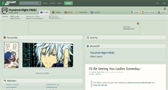 Desktop Screenshot of hundred-night-hibiki.deviantart.com