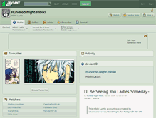 Tablet Screenshot of hundred-night-hibiki.deviantart.com