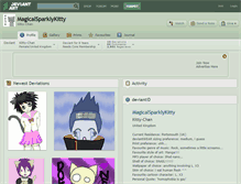 Tablet Screenshot of magicalsparklykitty.deviantart.com