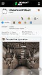 Mobile Screenshot of lilvoiceinurhead.deviantart.com