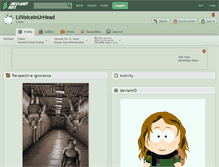 Tablet Screenshot of lilvoiceinurhead.deviantart.com