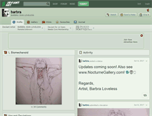 Tablet Screenshot of barbra.deviantart.com