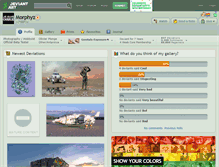 Tablet Screenshot of morphyz.deviantart.com