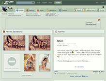 Tablet Screenshot of fbuk.deviantart.com