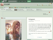 Tablet Screenshot of jennyeight.deviantart.com