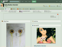 Tablet Screenshot of belly-button-monster.deviantart.com