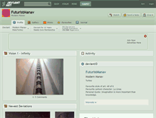 Tablet Screenshot of futuristmanav.deviantart.com
