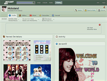 Tablet Screenshot of nickoland.deviantart.com
