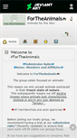 Mobile Screenshot of fortheanimals.deviantart.com