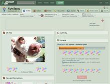 Tablet Screenshot of flyintacos.deviantart.com
