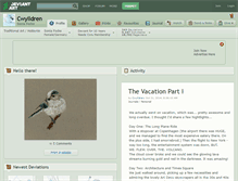 Tablet Screenshot of cwylldren.deviantart.com