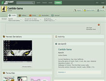 Tablet Screenshot of cantido-sama.deviantart.com