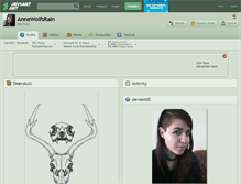 Tablet Screenshot of annewolfsrain.deviantart.com