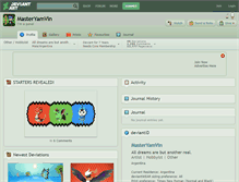 Tablet Screenshot of masteryamvin.deviantart.com