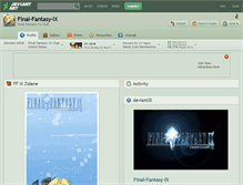 Tablet Screenshot of final-fantasy-ix.deviantart.com