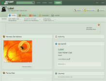 Tablet Screenshot of lubel.deviantart.com