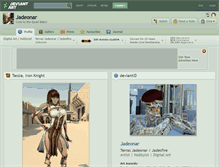 Tablet Screenshot of jadeonar.deviantart.com