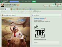 Tablet Screenshot of madamethenadier.deviantart.com