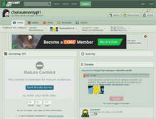 Tablet Screenshot of chunxuansonlygirl.deviantart.com