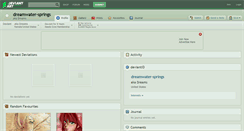 Desktop Screenshot of dreamwater-springs.deviantart.com