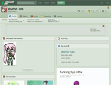 Tablet Screenshot of okurine--luka.deviantart.com