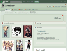 Tablet Screenshot of pineapplebutt.deviantart.com