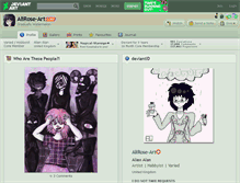 Tablet Screenshot of alirose-art.deviantart.com