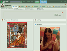 Tablet Screenshot of annecat.deviantart.com