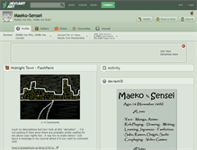 Tablet Screenshot of maeko-sensei.deviantart.com