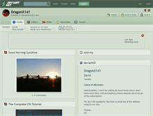 Tablet Screenshot of dragonx141.deviantart.com