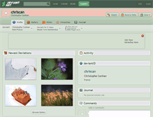 Tablet Screenshot of chriscan.deviantart.com