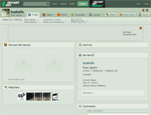 Tablet Screenshot of bushells.deviantart.com