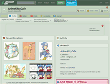 Tablet Screenshot of animekittycafe.deviantart.com