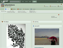 Tablet Screenshot of battytothebone.deviantart.com